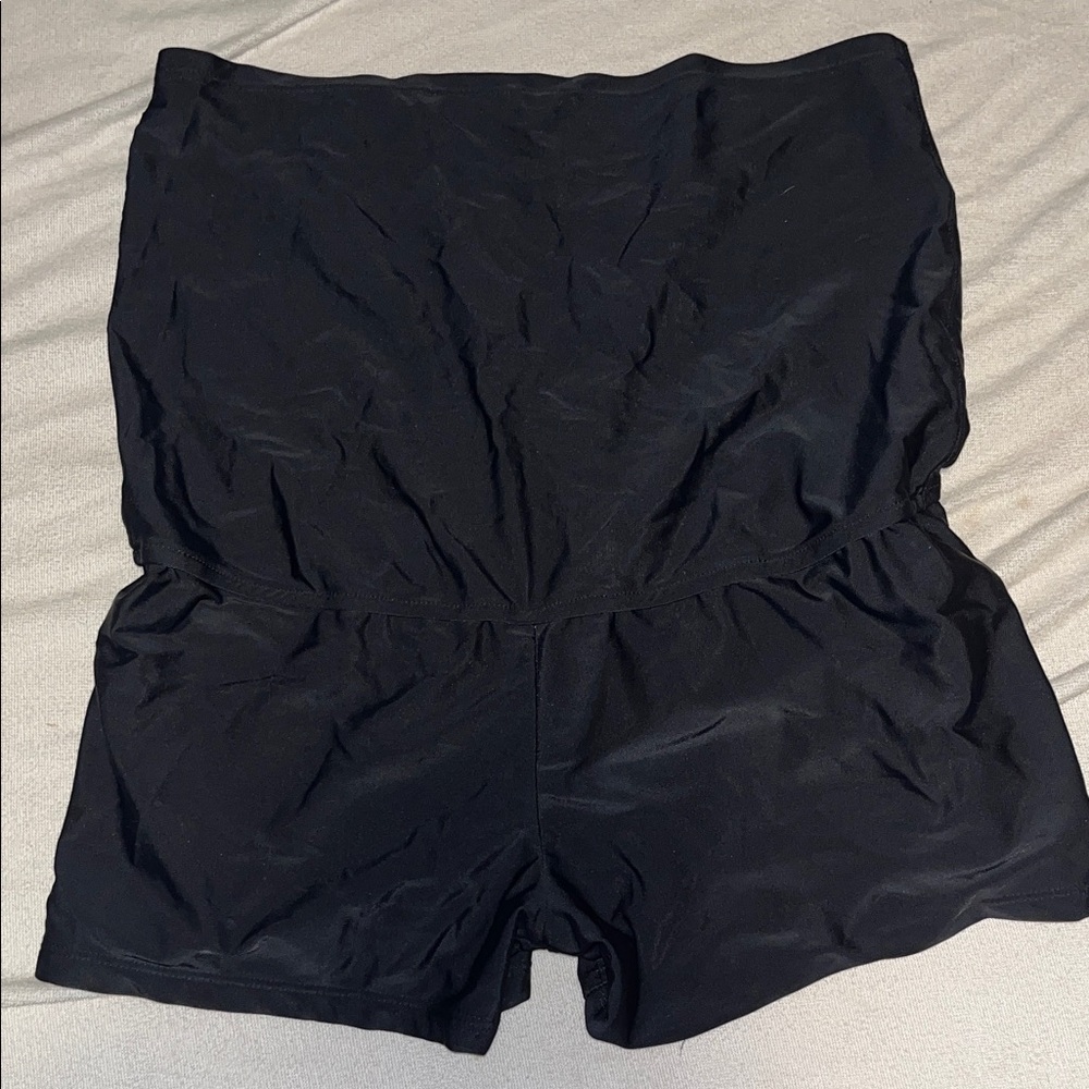 Black Women’s High-Waist Lounge Shorts